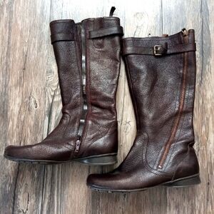 Nine West Chocolate Brown Leather Boots